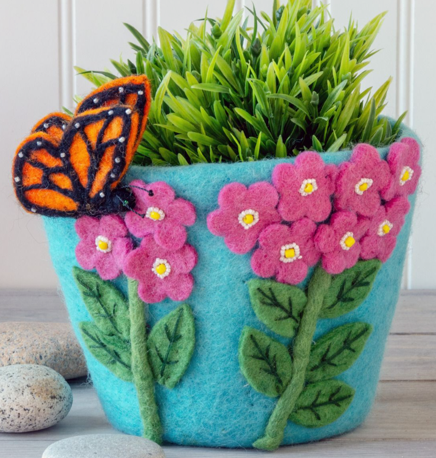 Felt Pot Monarch Bouguet