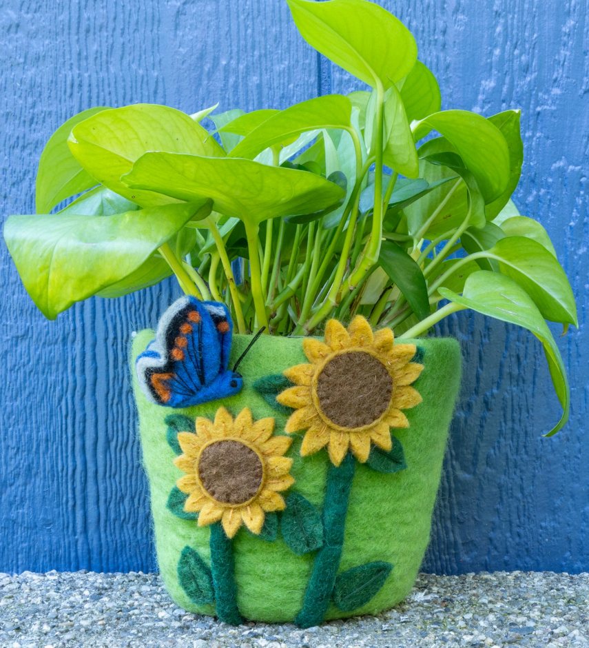 Felt Pot Sunflower