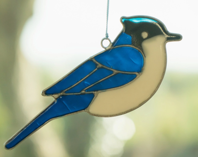 Blue Jay Suncatcher