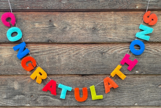 Felt Congratulations Banner