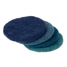 Load image into Gallery viewer, Handmade Felt Macaroon Coasters, Set of 4: Tidepool
