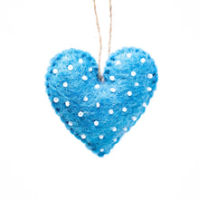 Load image into Gallery viewer, Mini Hearts Handmade Felt Ornament, Set of 7
