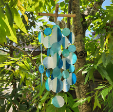 Load image into Gallery viewer, Capiz Chime Cross | Two-Tone Cool
