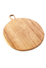 Load image into Gallery viewer, Wild Olive Wood Round Cheese Board with Handle
