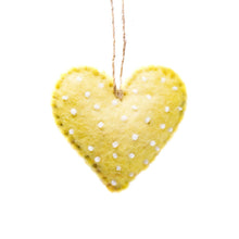 Load image into Gallery viewer, Mini Hearts Handmade Felt Ornament, Set of 7
