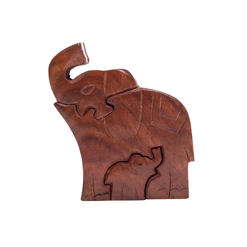 Mama Elephant Puzzle Box