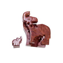 Load image into Gallery viewer, Mama Elephant Puzzle Box
