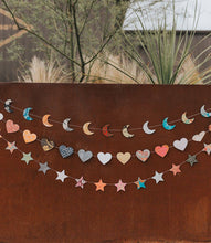 Load image into Gallery viewer, Moon Recycled Paper Garland - Eco Friendly Tree-Free Decor
