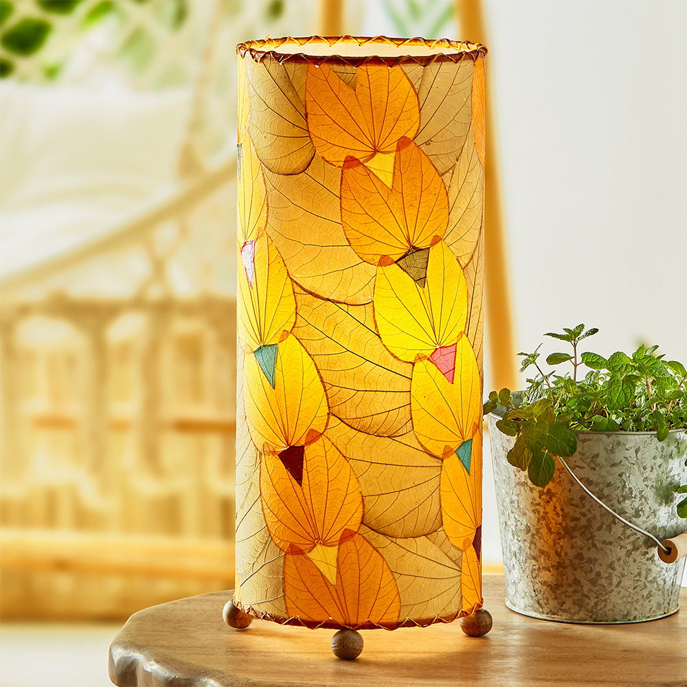 Butterfly Leaf Orange Table Lamp