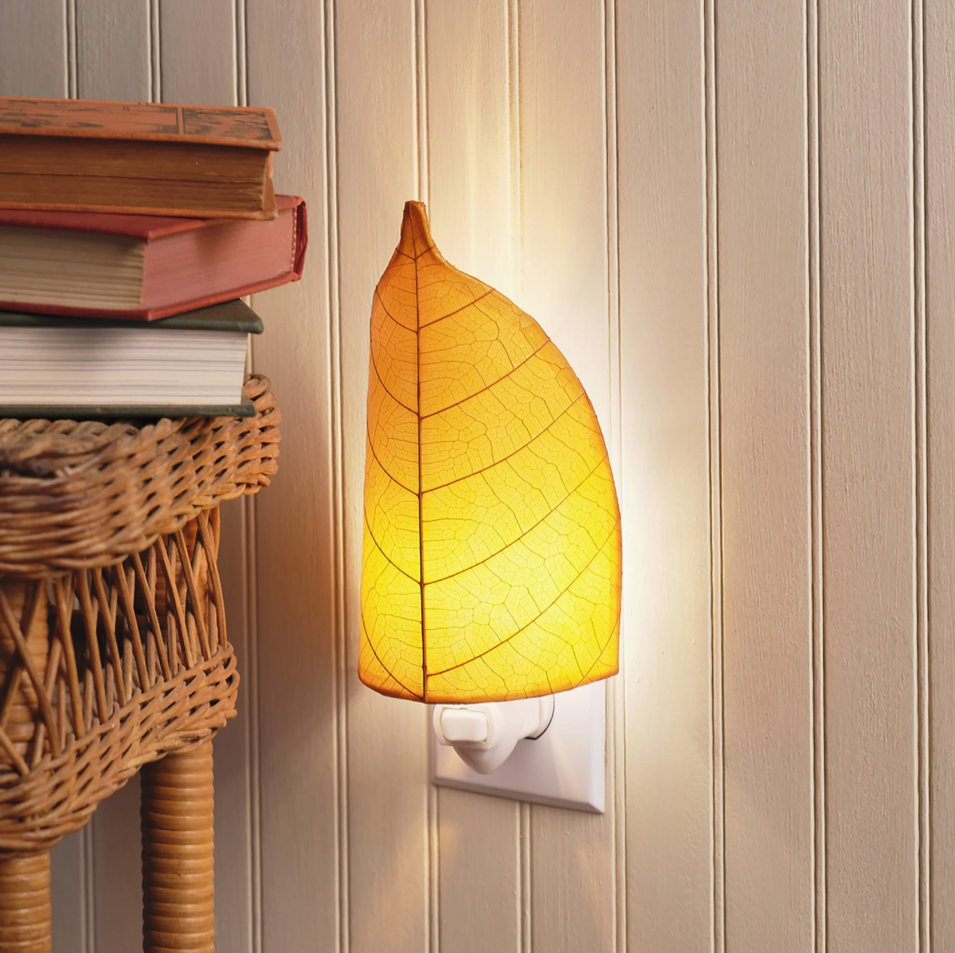 Cocoa Leaf Nightlight Orange