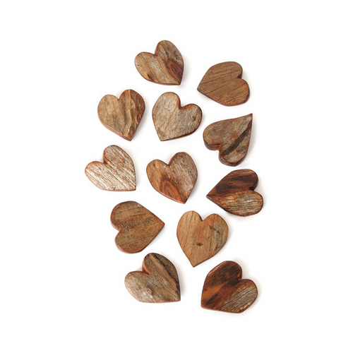 Rustic Sandalwood Hearts