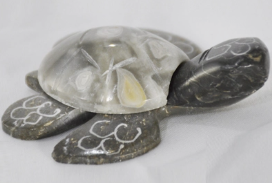 Marble & Onyx Turtle