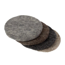 Load image into Gallery viewer, Handmade Felt Macaroon Coasters, Set of 4: Cobblestone
