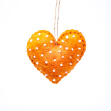 Load image into Gallery viewer, Mini Hearts Handmade Felt Ornament, Set of 7
