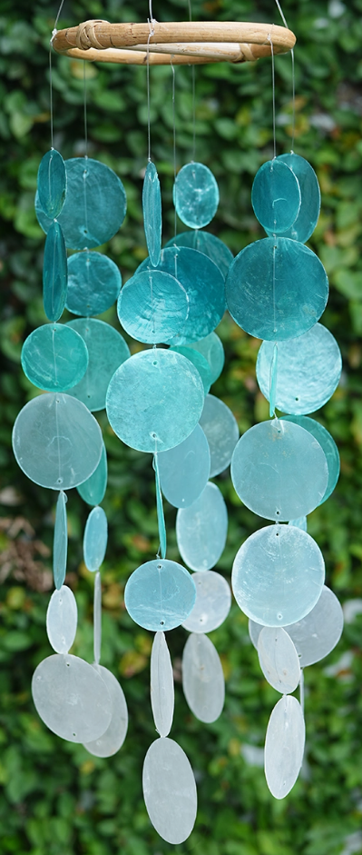Capiz Chime Ombre Turquoise