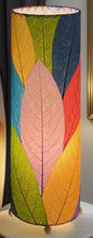 Load image into Gallery viewer, Cocoa Leaf Cylinder Lamp Multi
