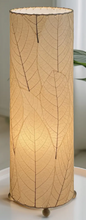 Load image into Gallery viewer, Cocoa Leaf Cylinder Lamp Natural
