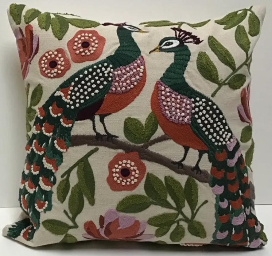 Peacock Duo 16"x16"