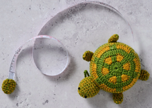 Load image into Gallery viewer, Crocheted Animal Measuring Tape Turtle
