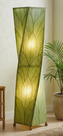 Twist Leaf Lamp Large Green