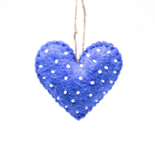 Load image into Gallery viewer, Mini Hearts Handmade Felt Ornament, Set of 7
