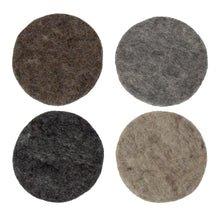 Load image into Gallery viewer, Handmade Felt Macaroon Coasters, Set of 4: Cobblestone
