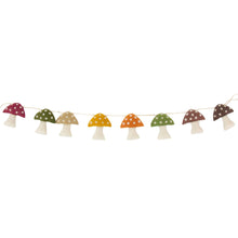 Load image into Gallery viewer, Mushroom Harvest Handmade Felt Garland
