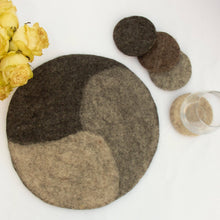Load image into Gallery viewer, Handmade Felt Macaroon Coasters, Set of 4: Cobblestone
