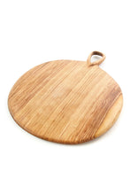 Load image into Gallery viewer, Wild Olive Wood Round Cheese Board with Handle
