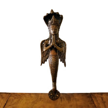 Load image into Gallery viewer, Hand Carved Antique Brass Door Handle - Angels Goddess: Midium 12.5&quot;X 4.5&quot;
