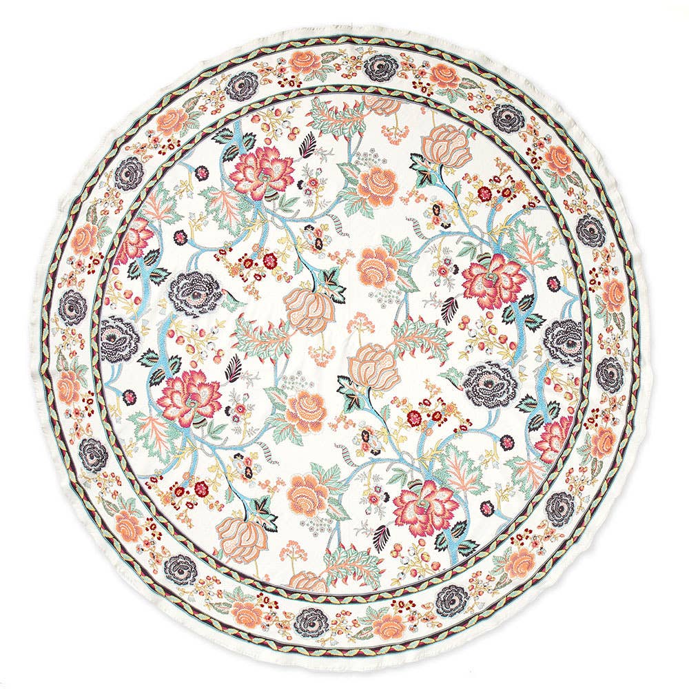 Modern Jaipur Round Tablecloth