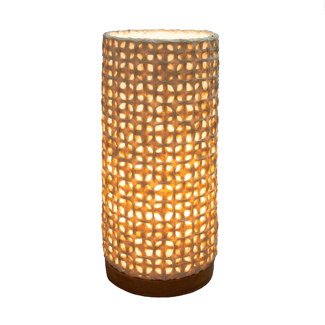 Mesh Paper Cylinder Lamp