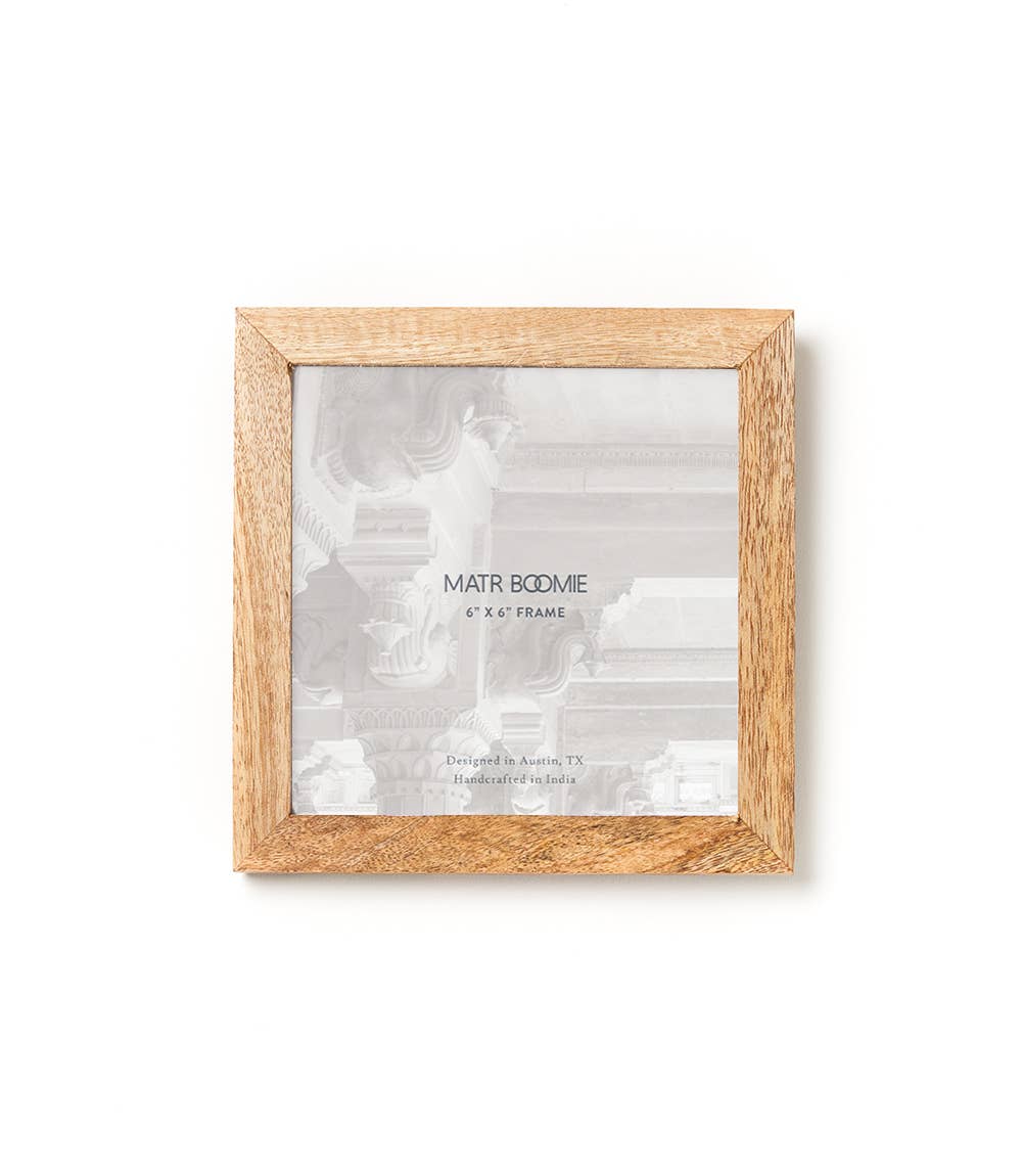 Bimala 6x6 Wood Quilling Card Frame - Handmade Fair Trade