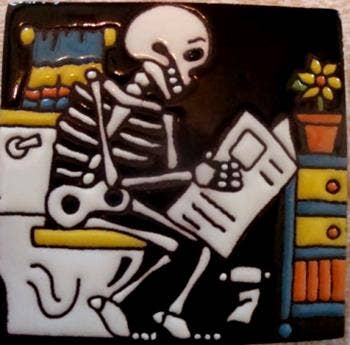 TD-16 Skeleton on Toilet
