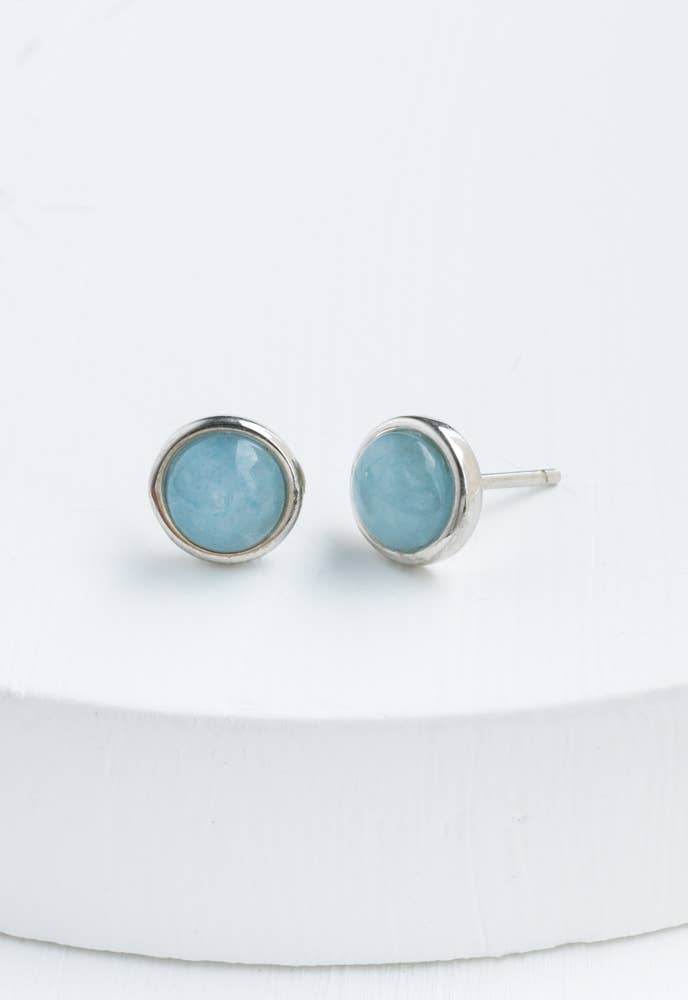 Breathe Aquamarine Studs