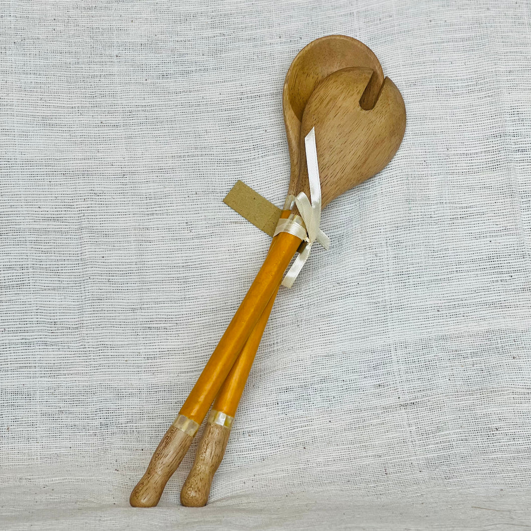 Spice Capiz Handle Salad Server