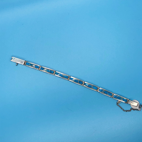Sterling Silver and Turquoise Bracelet